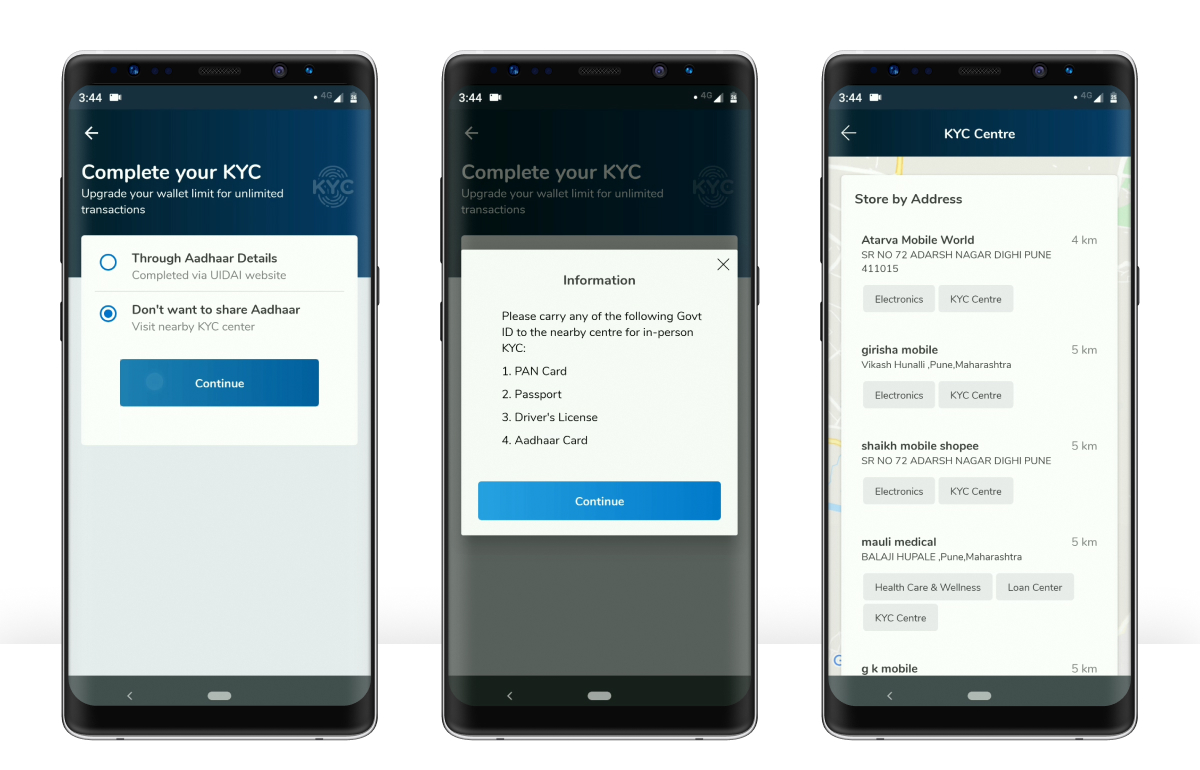 Mobikwik full-KYC Aadhaar ID